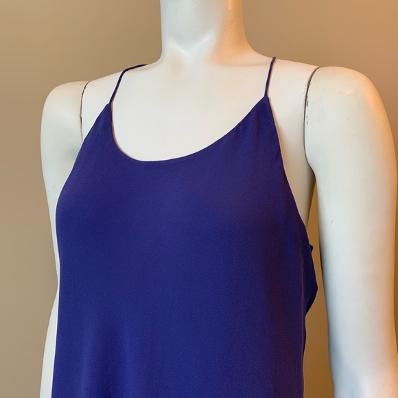Naked Zebra Tops - Naked Zebra Purple Spaghetti Strap Tank Top